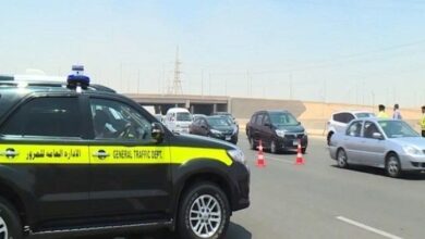 استشهاد وكيل المرور في حادث على طريق العلمين