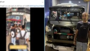 سائق ميكروباص يعتدي على قائد سيارة نقل بسبب أولوية المرور بالقليوبية