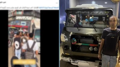 سائق ميكروباص يعتدي على قائد سيارة نقل بسبب أولوية المرور بالقليوبية