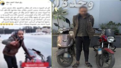 سقوط لص الدراجات في البساتين بعد تداول فيديو على السوشيال ميديا